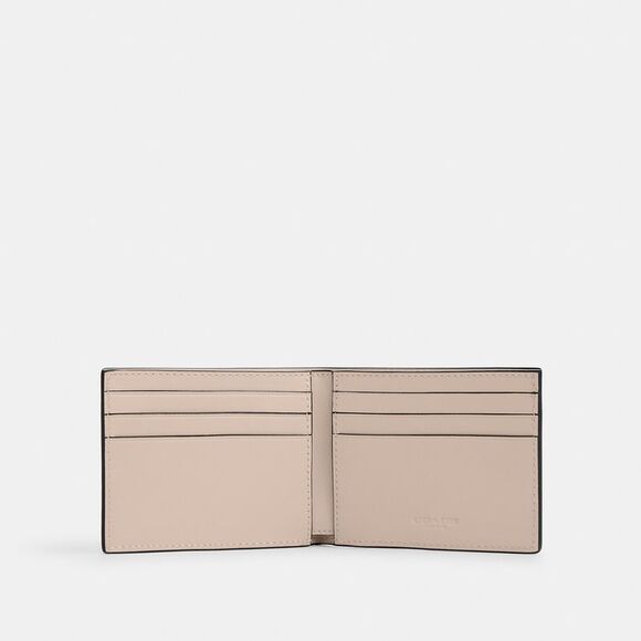 NWT Coach Outlet Slim Billfold Wallet Coach Stamp - Picture 2 of 3